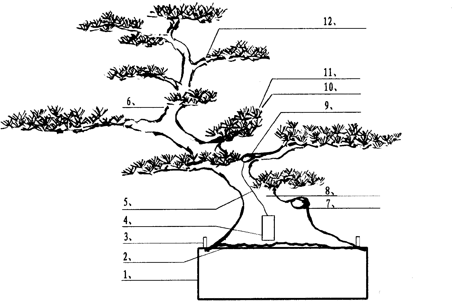 Simulation and fabrication method of landscape tree