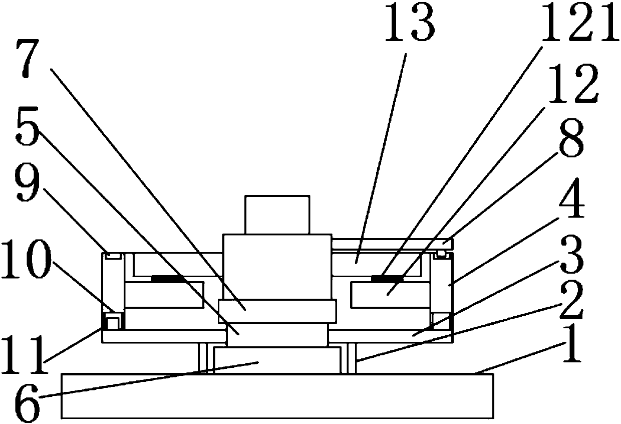 Device for detecting flatness of conductive metal