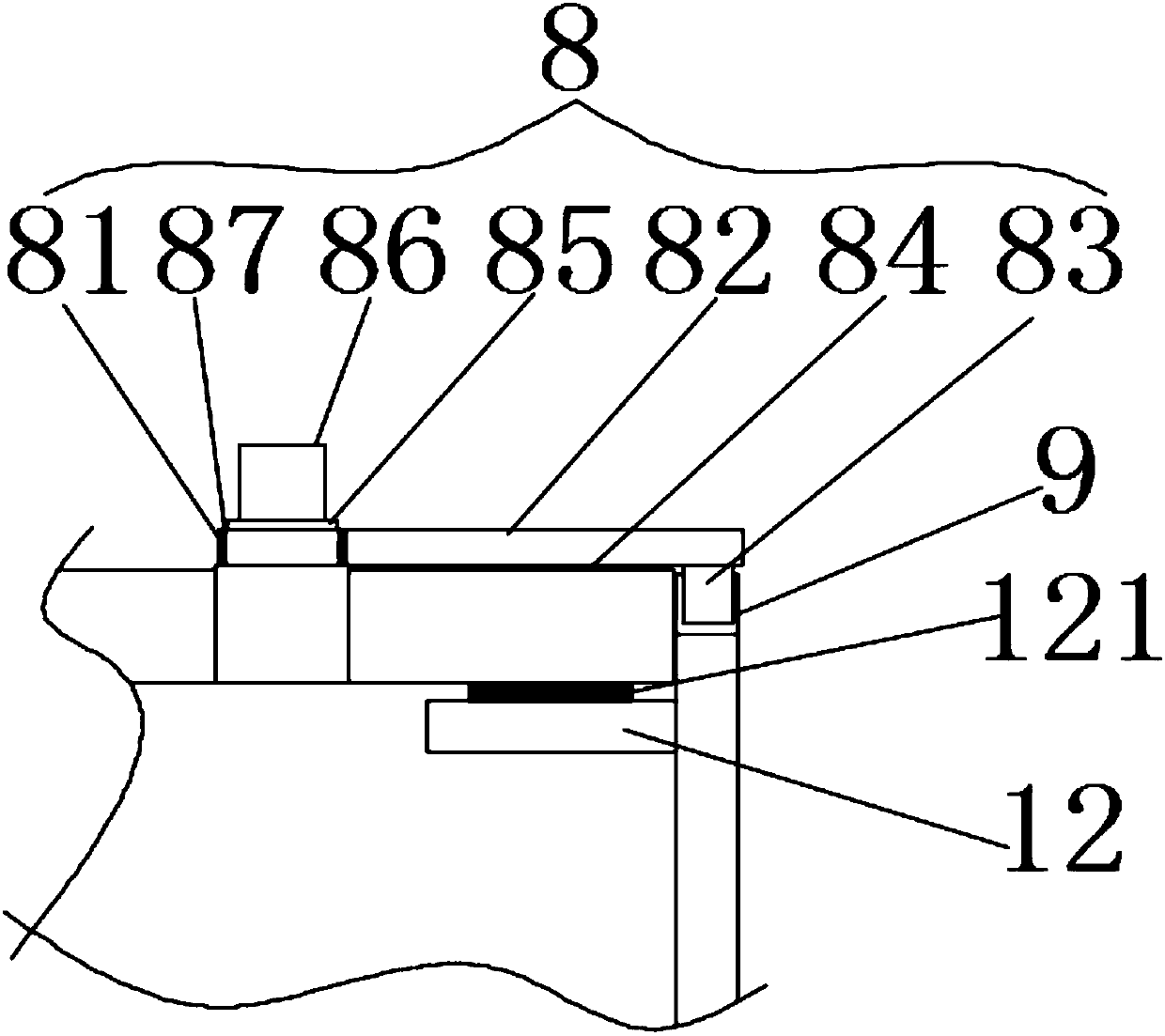 Device for detecting flatness of conductive metal