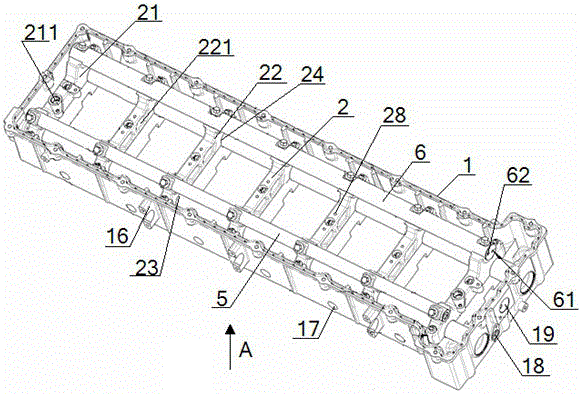Rocker arm compartment assembly for heavy-duty diesel engine