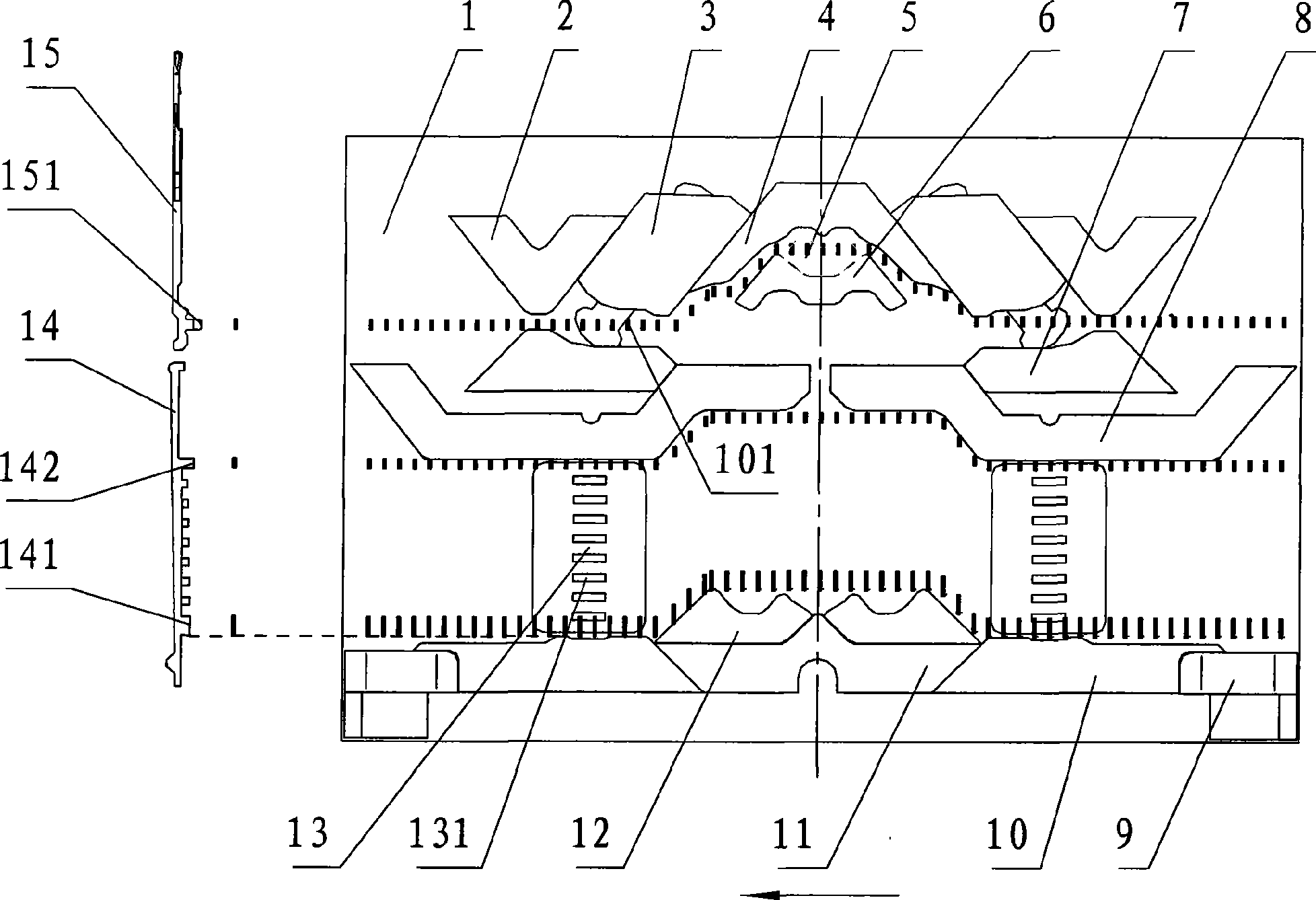 Novel computerized flat knitting mechanism