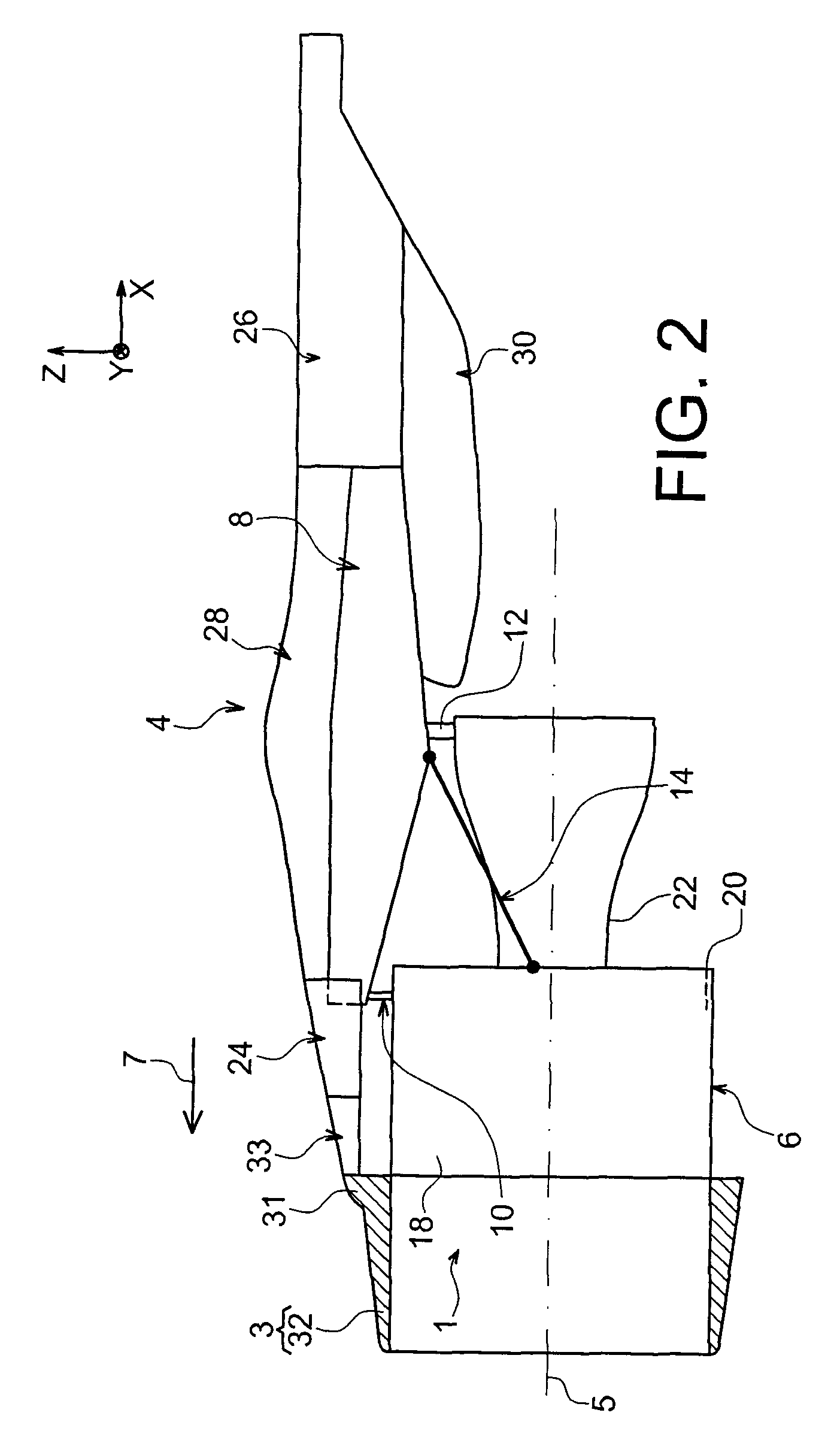 Aircraft engine assembly comprising a junction aerodynamic fairing mounted on two separate elements