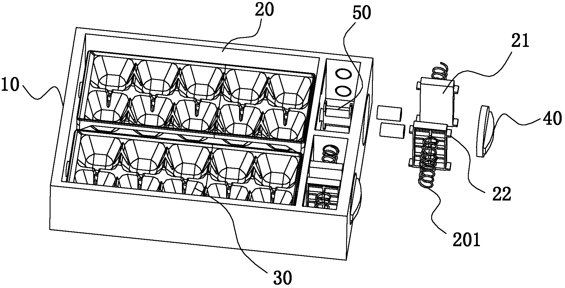 Ice making device and refrigerator with same