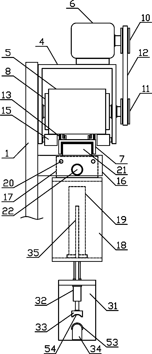 Flax bending carding mechanism