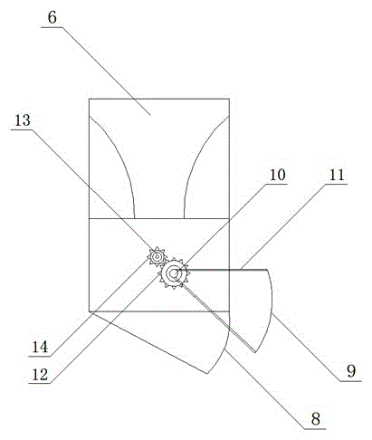 Blowing-carding unit pipe foreign matter removing and door automatic opening and closing apparatus