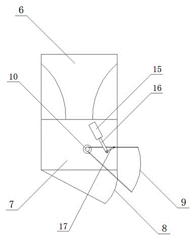 Blowing-carding unit pipe foreign matter removing and door automatic opening and closing apparatus