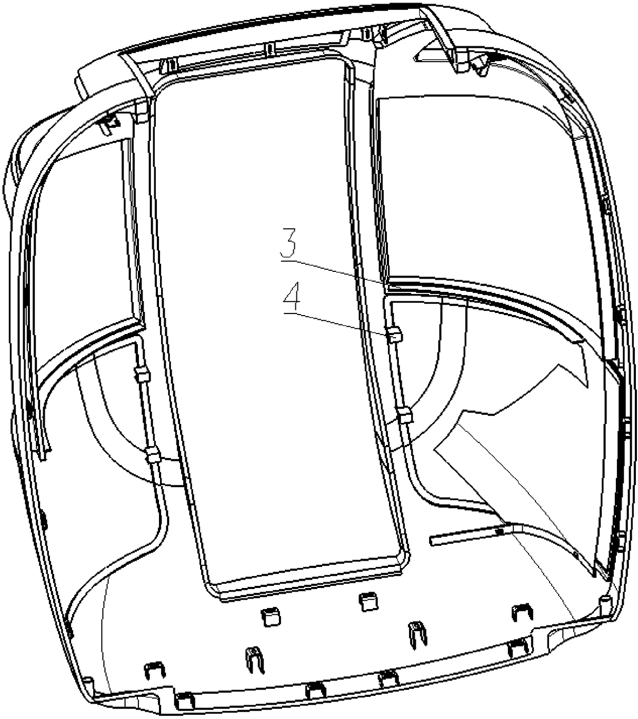 Mask structure of integrated driving position