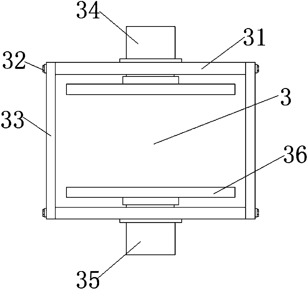 Stirring device for permanent magnet transmission technology