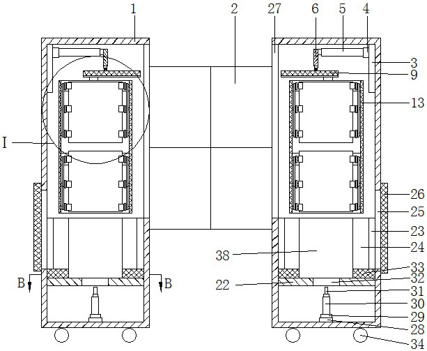 Magnetic resonance substance wave spectrogram inspection device based on computer control