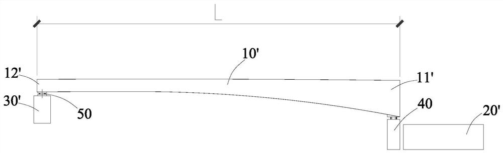 The construction method of the fixed end beam and the structure of the fixed end beam