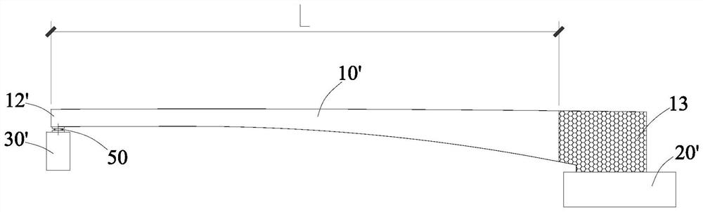 The construction method of the fixed end beam and the structure of the fixed end beam