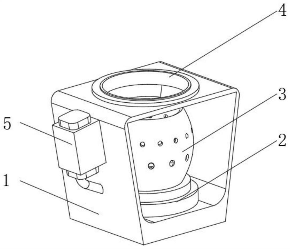 Cleaning device for chemical industrial instrument