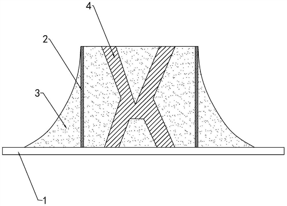 Variable-size large-breadth 3D printing method and printing structure