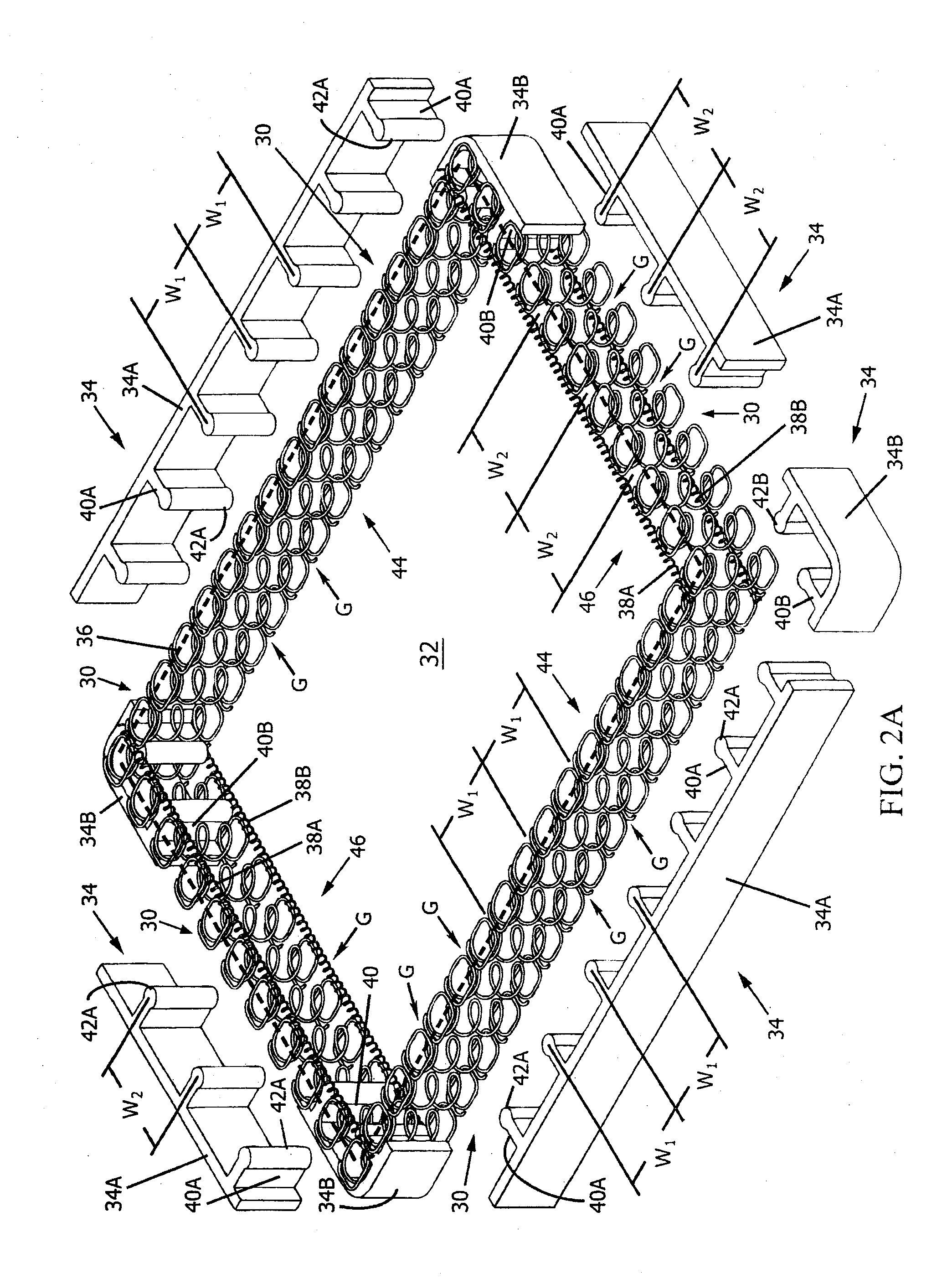Expandable edge-support members, assemblies, and related methods, suitable for bedding and seating applications and innersprings