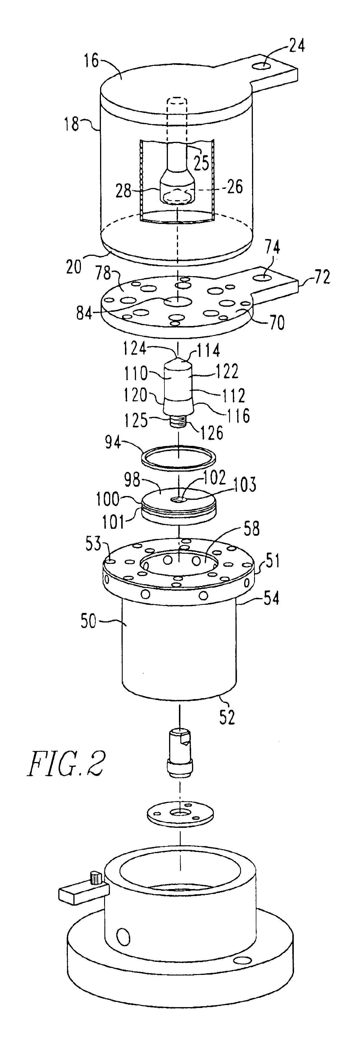 Vacuum arc interrupter actuated by a gas generated driving force