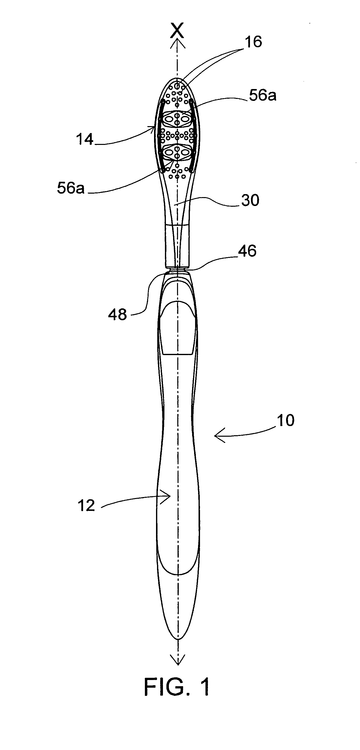 Manual toothbrush with movable head