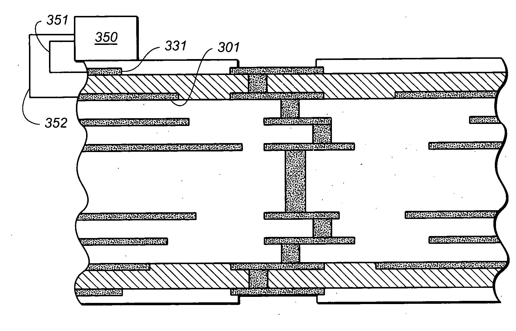 Package configuration and manufacturing method enabling the addition of decoupling capacitors to standard package designs