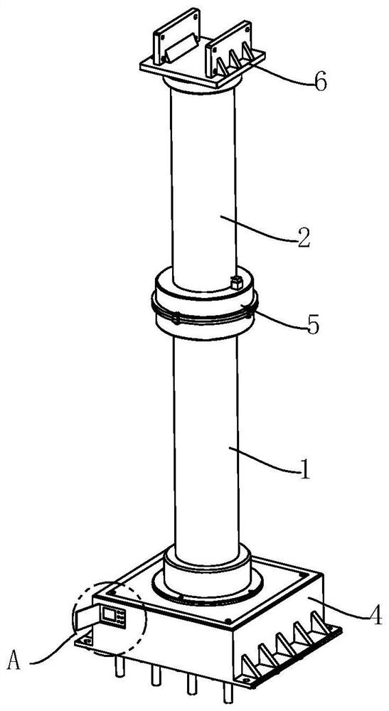 Adjustable building stand column connecting mechanism