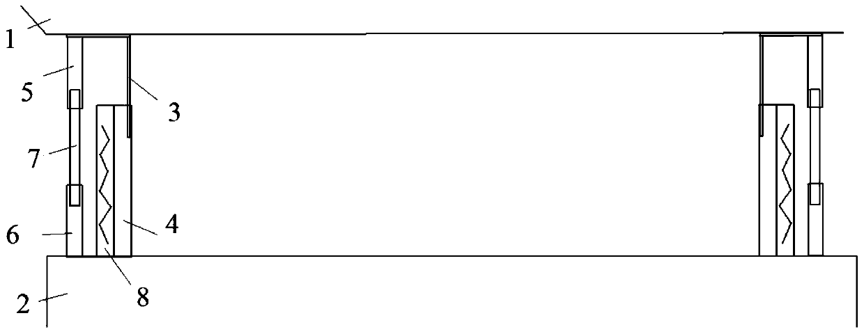 Support grouting device and grouting method