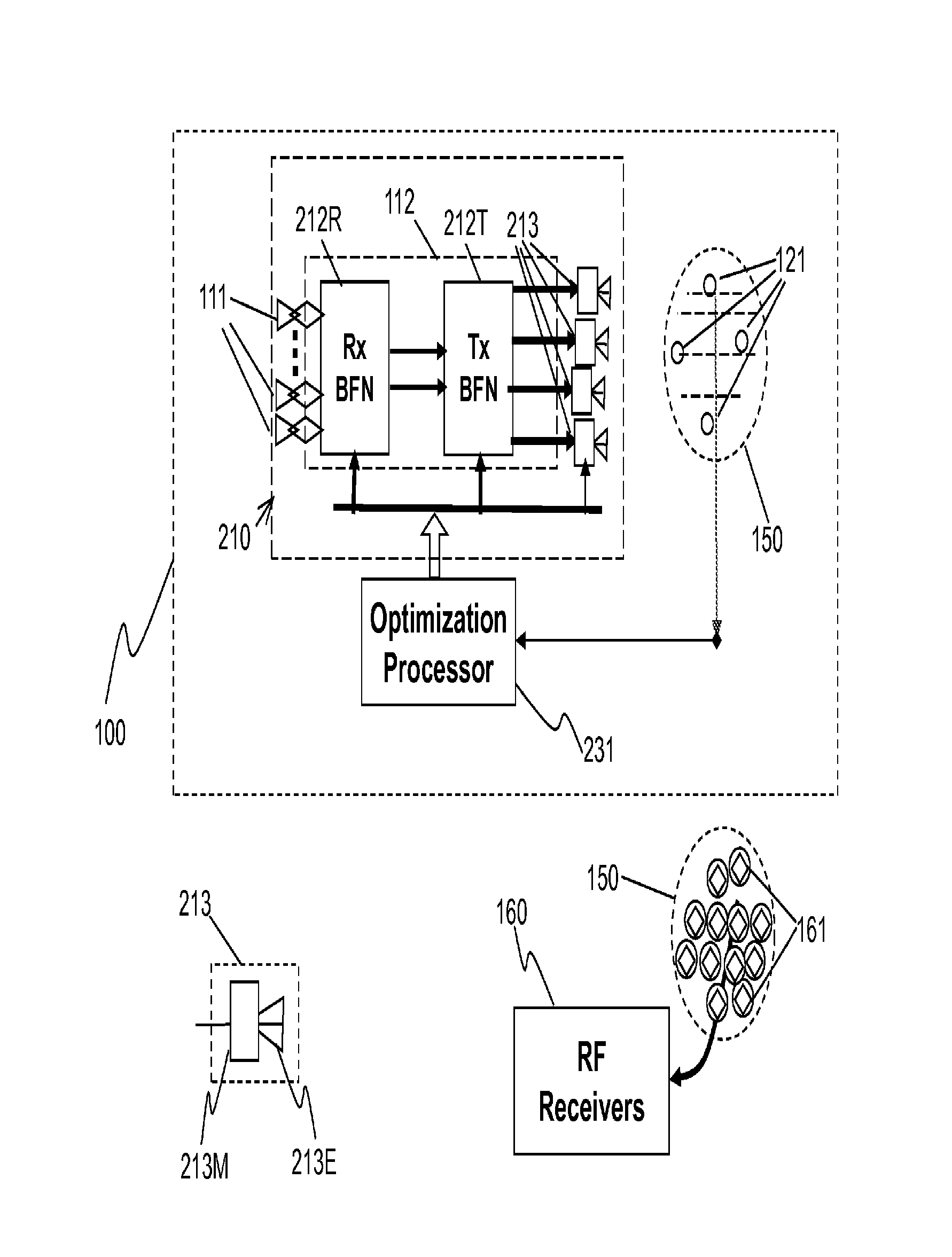 Apparatus and method of generating quiet zone by cancellation-through-injection techniques