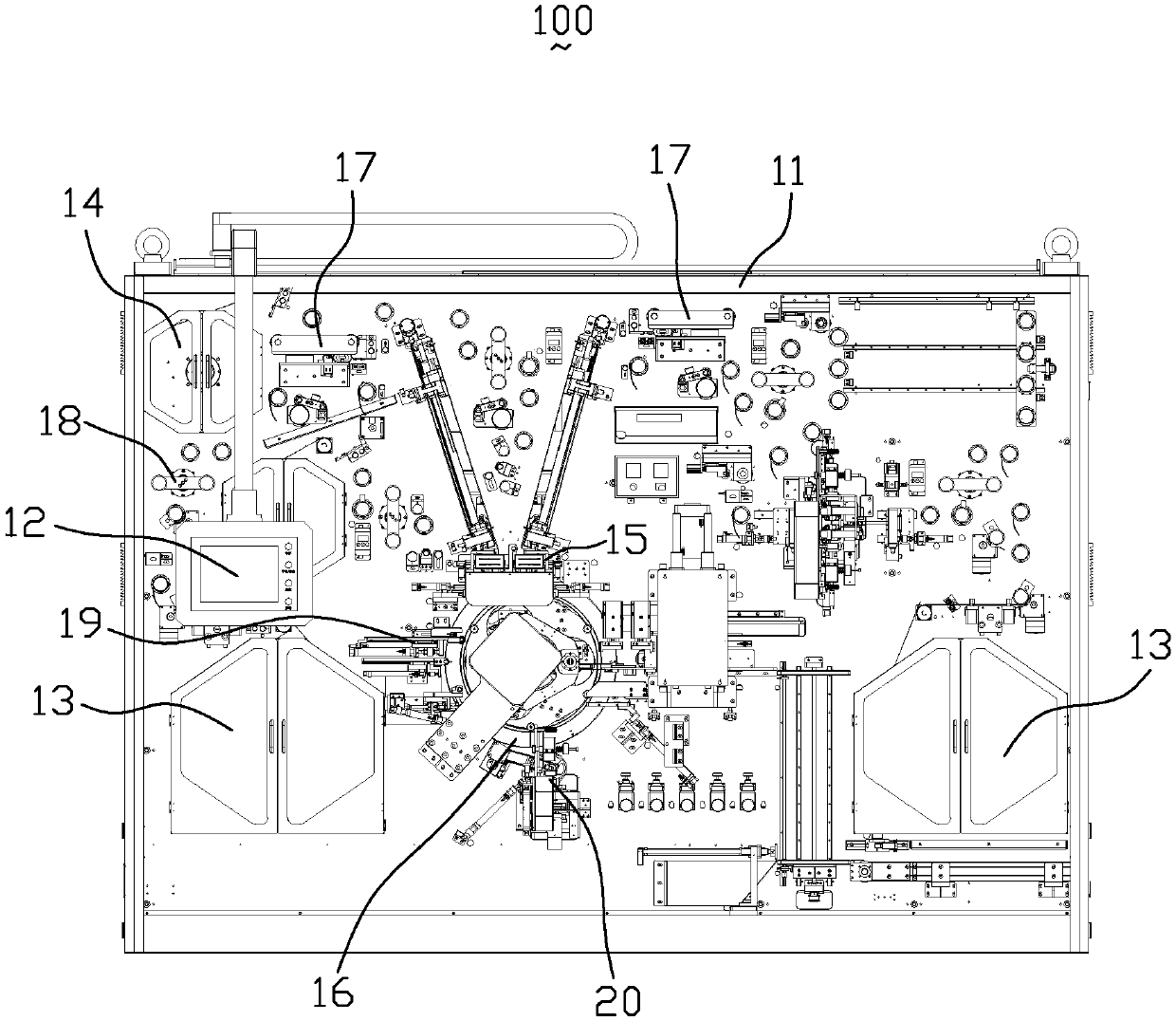 Full-automatic winder for cell core of lithium cell