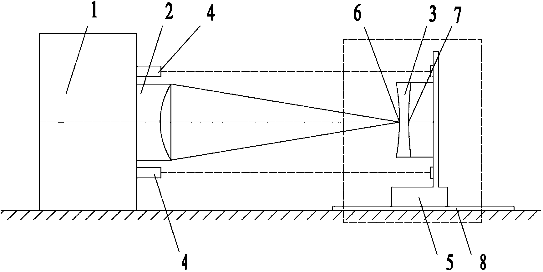 Interference measurement method for refractive index of lens
