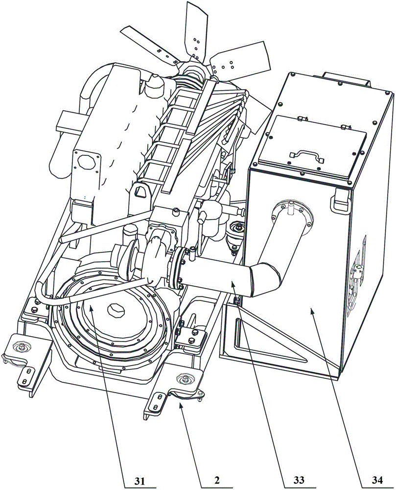 Bracket device and vehicle equipped with same