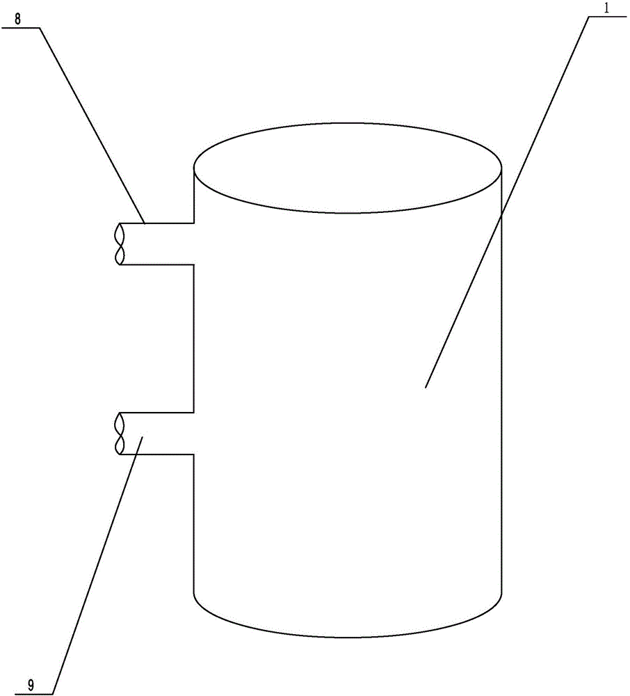 Support-shaped jet type oil mixing device