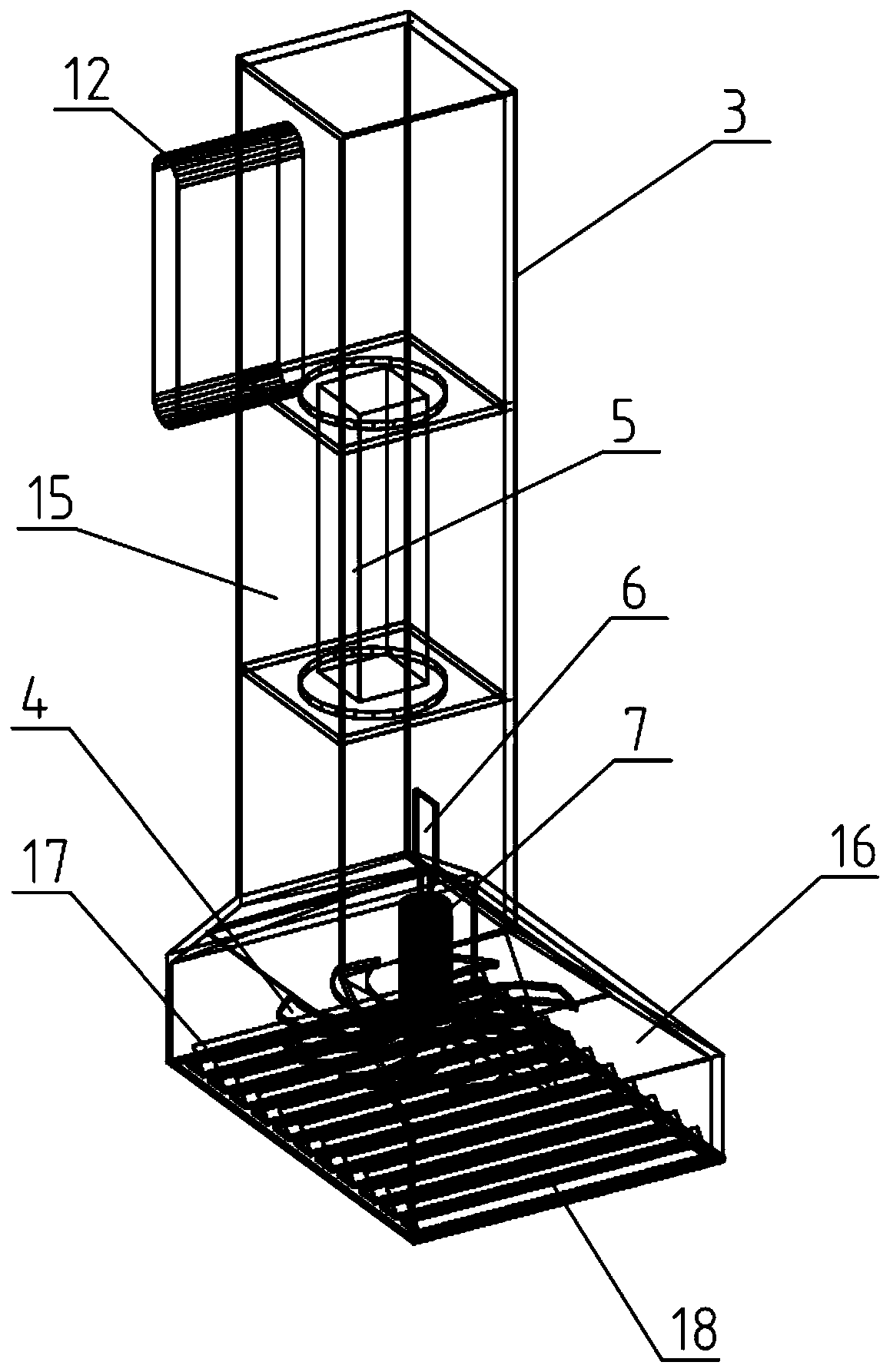 Negative-pressure fresh air inlet device