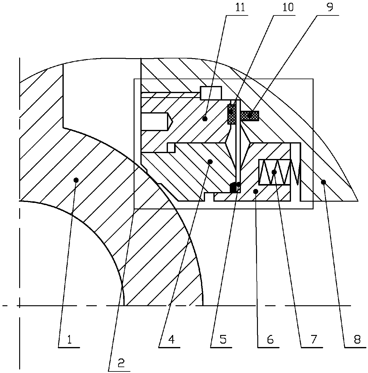 Valve seat structure adaptive to high and low temperature, and ball valve with valve seat structure