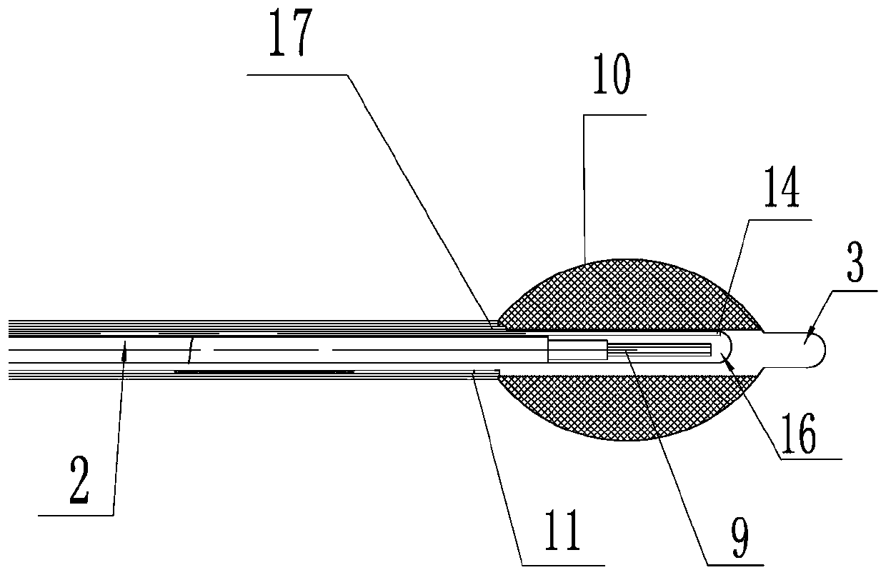 Microwave ablation catheter used under bronchoscope