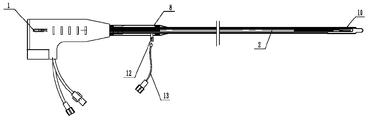 Microwave ablation catheter used under bronchoscope