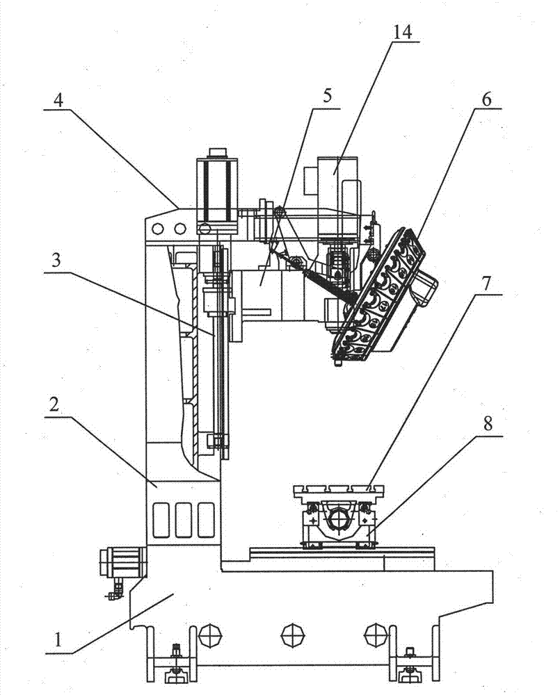 Numerical-controlled high-speed drilling and milling device