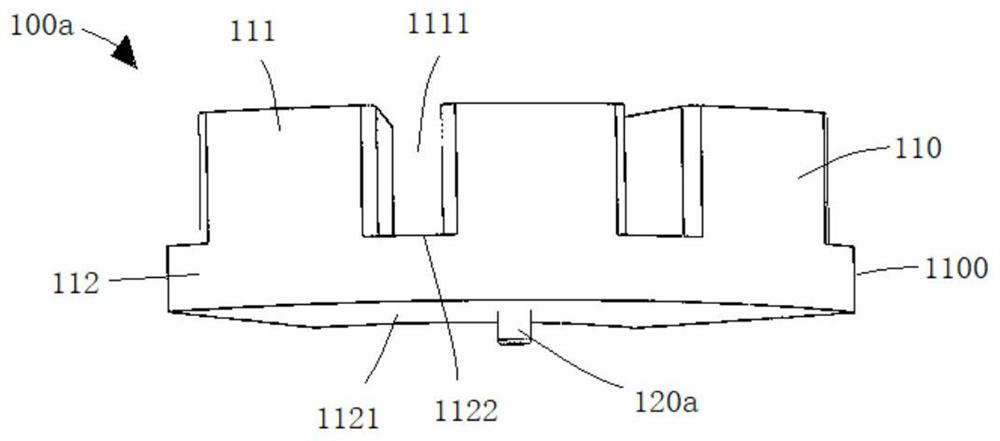 Stator core fixing structure of axial magnetic field motor