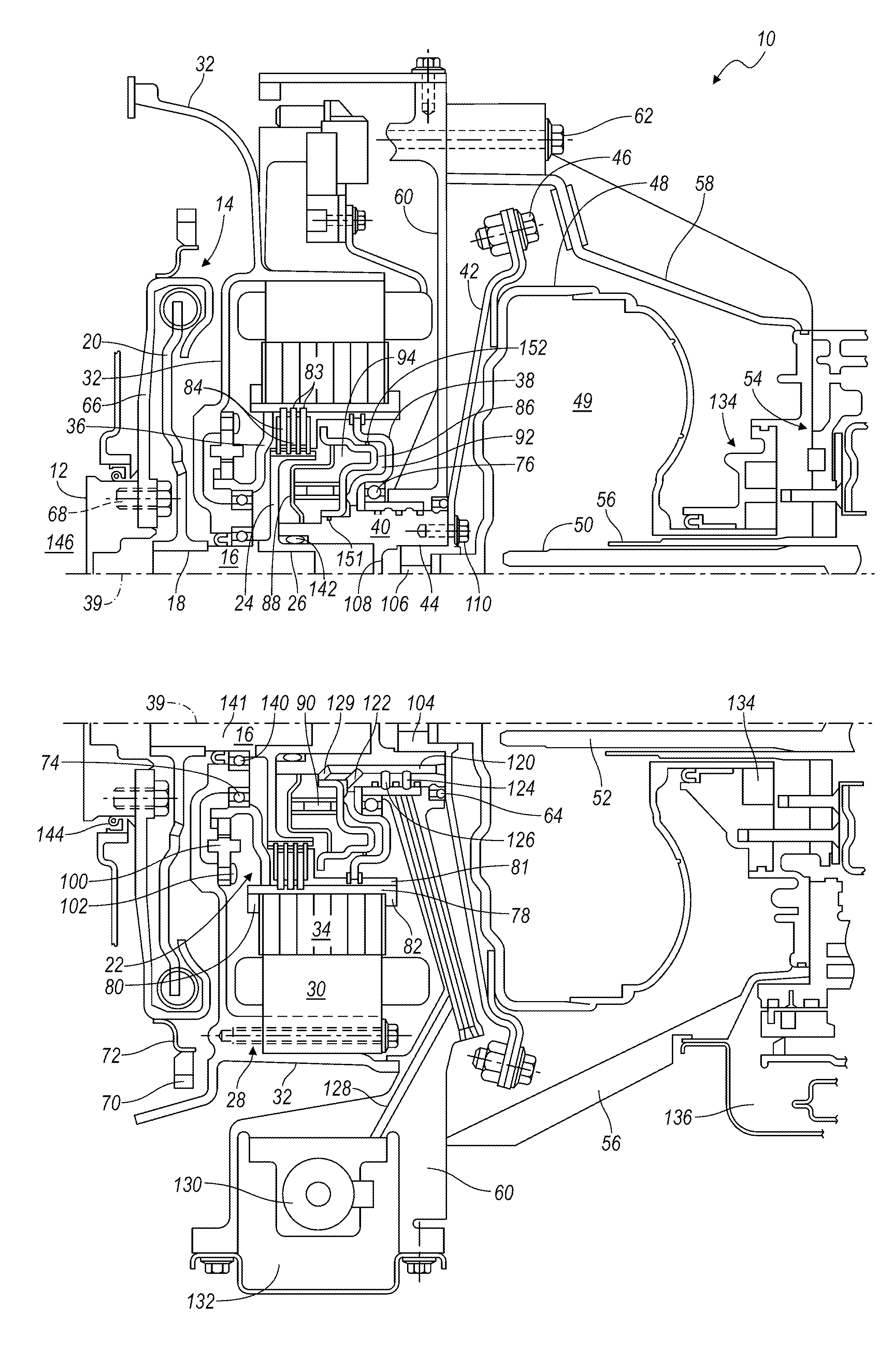 Modular hybrid electric vehicle rotor hub