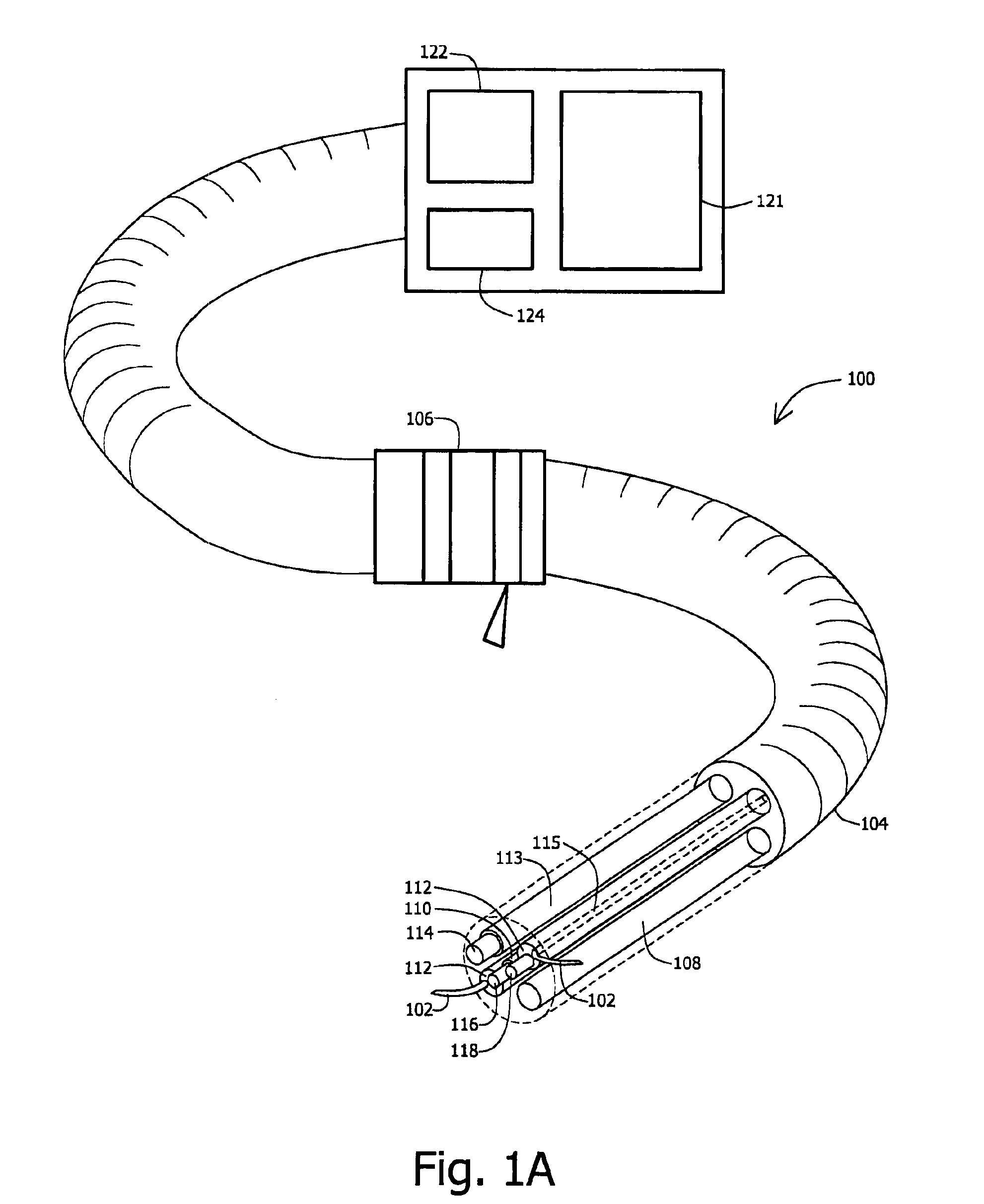 In-vivo extendable element device and system, and method of use