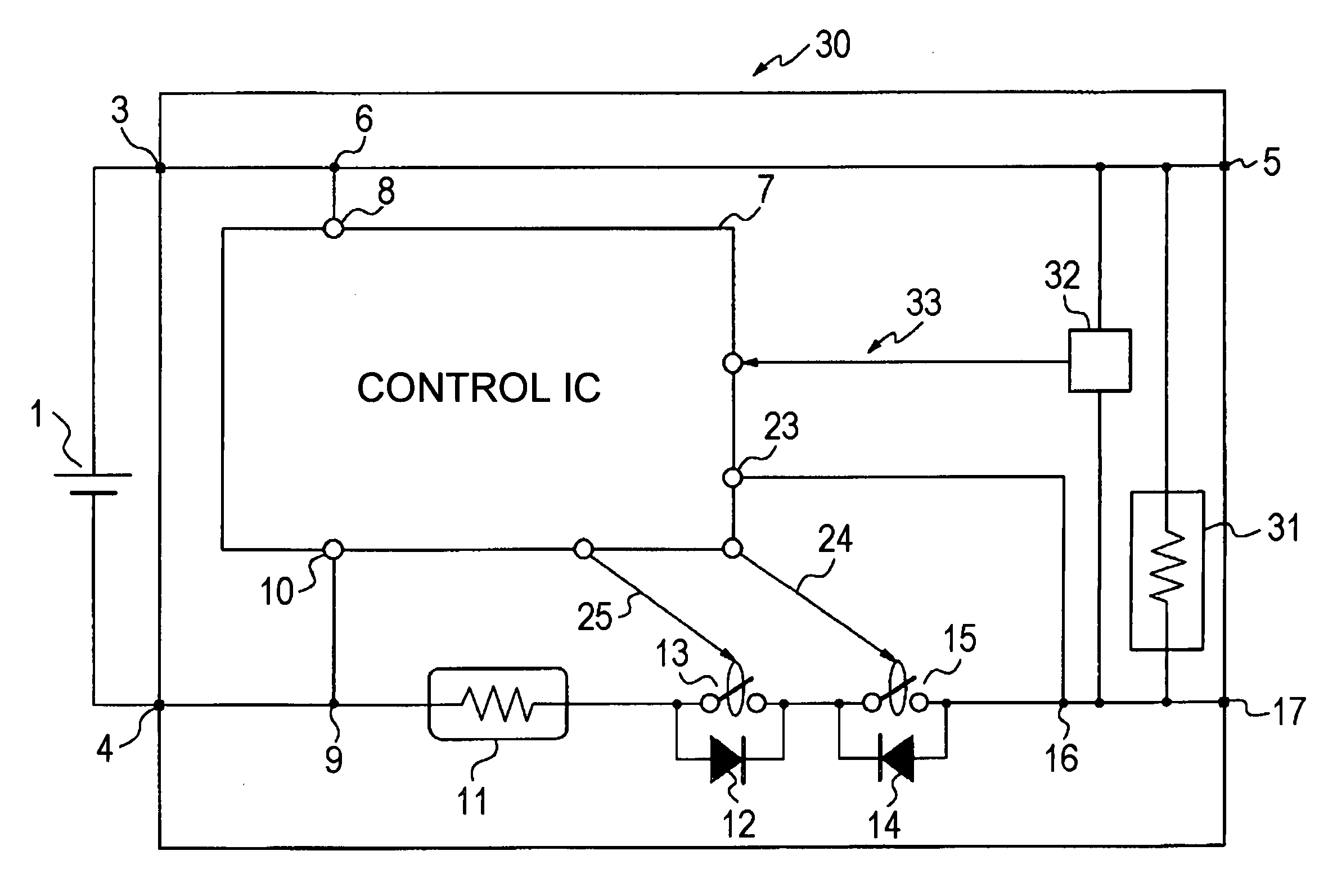 Battery pack having a protection circuit
