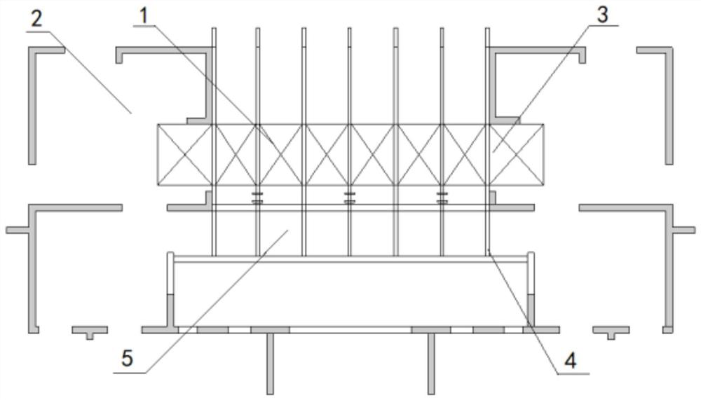 High-rise Bailey truss cantilever construction method