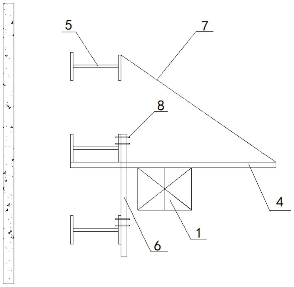 High-rise Bailey truss cantilever construction method