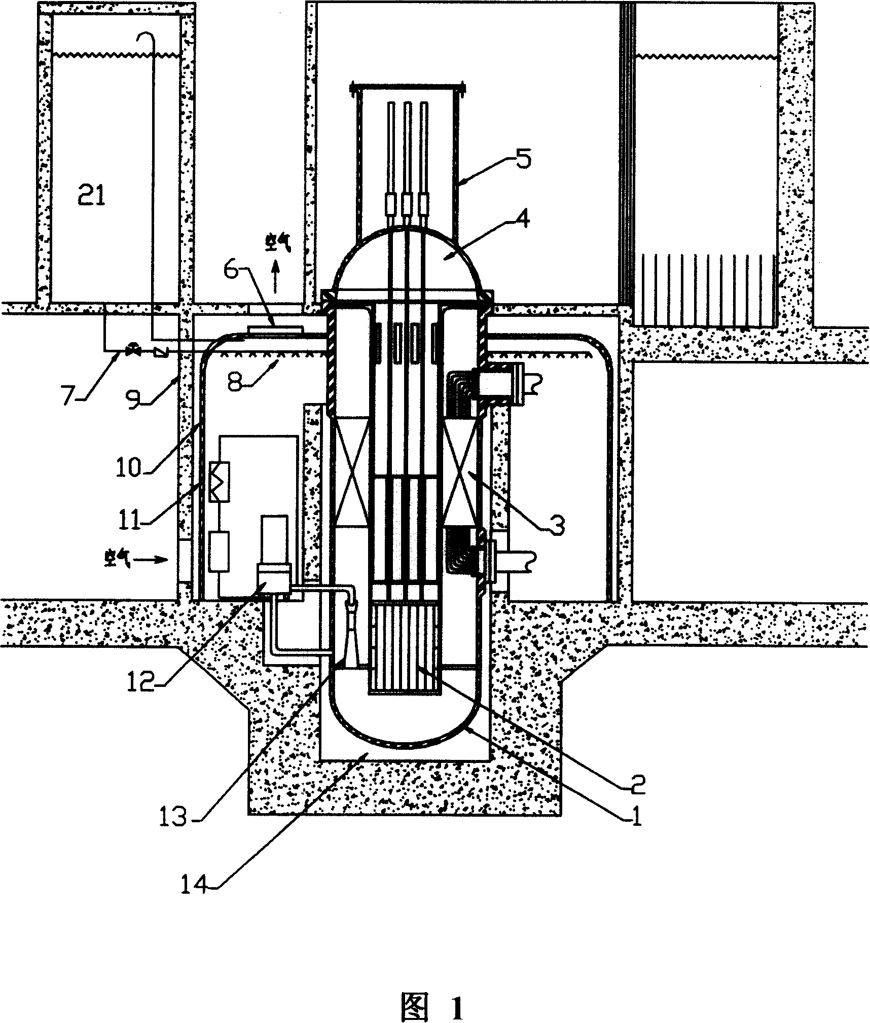 Integrated low-temperature nuclear heat supplying pile