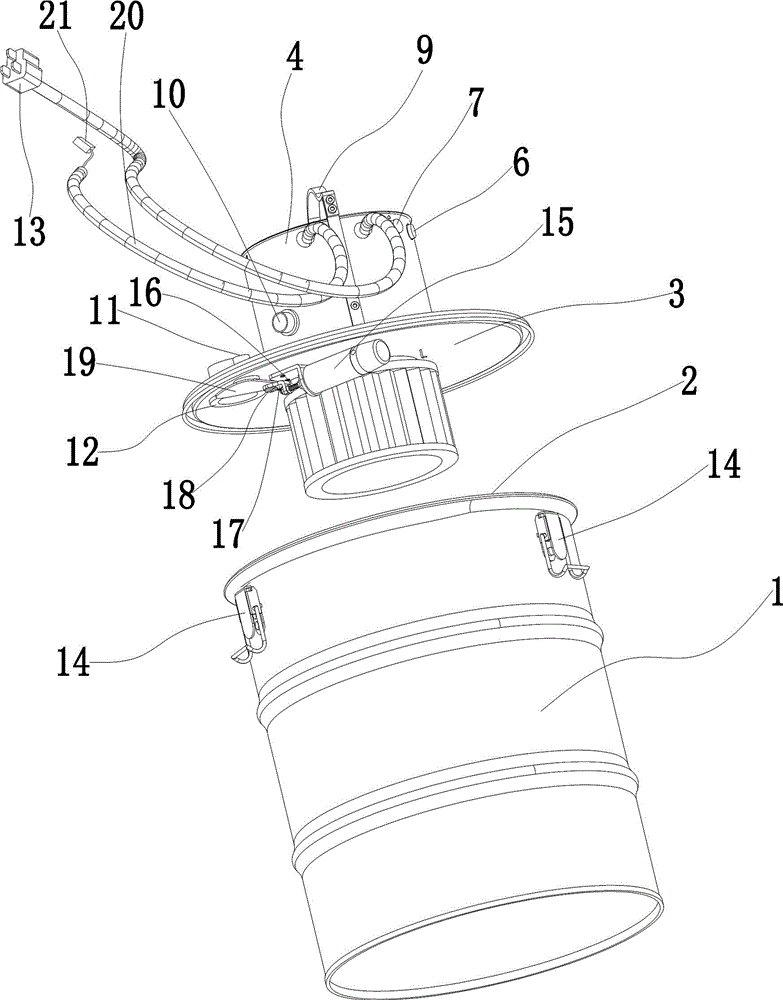 Dust barrel for a sewing machine