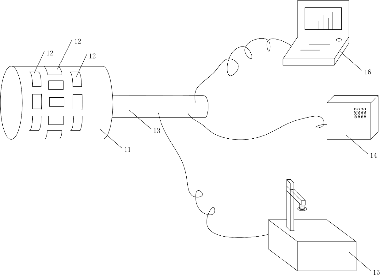 Composite steel pipe defect detecting device and composite steel pipe defect detecting method