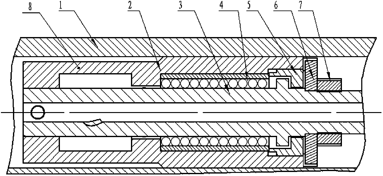 Measuring device for hypersonic wind tunnel rolling dynamic test