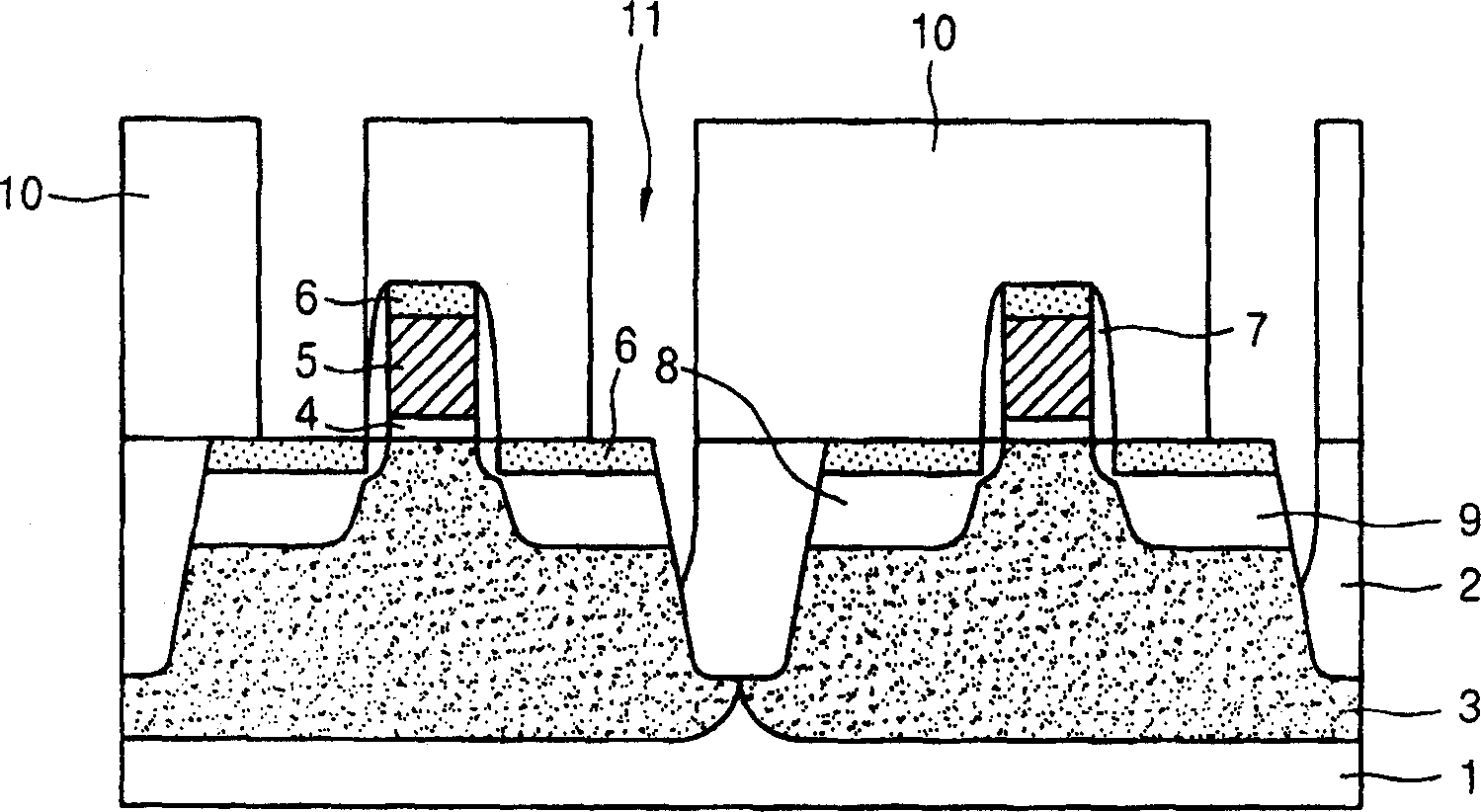 Contact hole forming method of semiconductor component