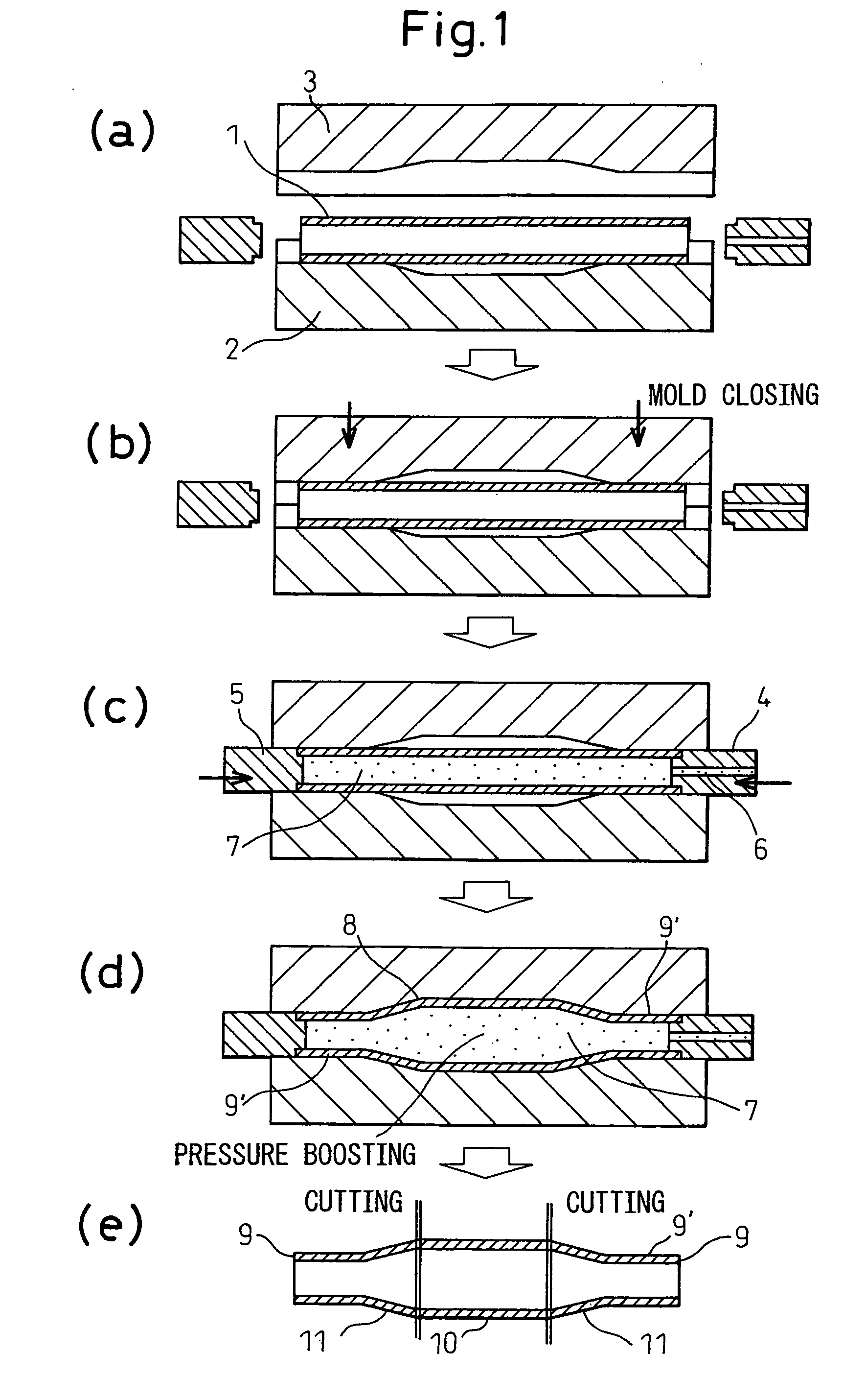 Method for hydroforming and hydroformed product