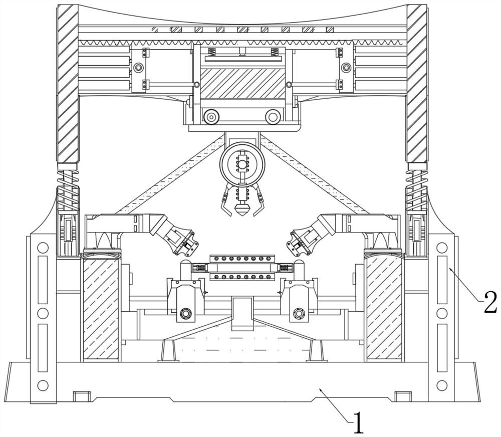 Metal cutting machine tool environment-friendly equipment capable of avoiding cutter connecting scratches