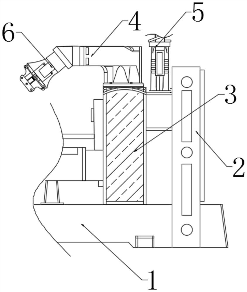 Metal cutting machine tool environment-friendly equipment capable of avoiding cutter connecting scratches