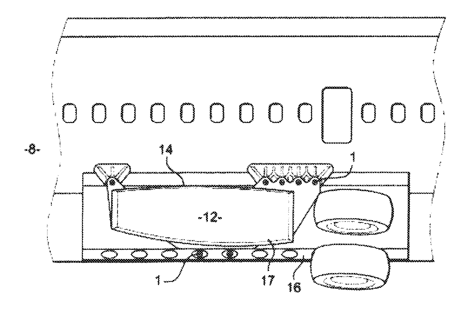 Device for attaching a lift member to the fuselage of an aircraft