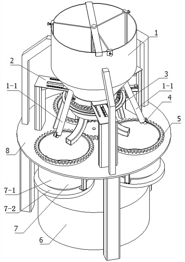 Mine powder accurate proportioning and mixing device and use method