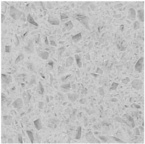 Antibacterial environment-friendly negative ion quartz stone countertop material and preparation method thereof